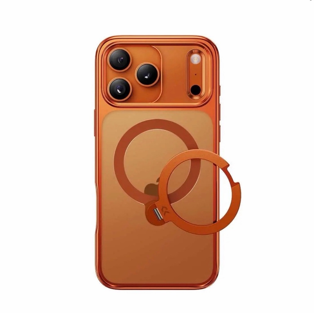 Casekoo Magic Pro Case, iPhone 17 ProMax. 16ft drop. 360 ring+stand. Orange